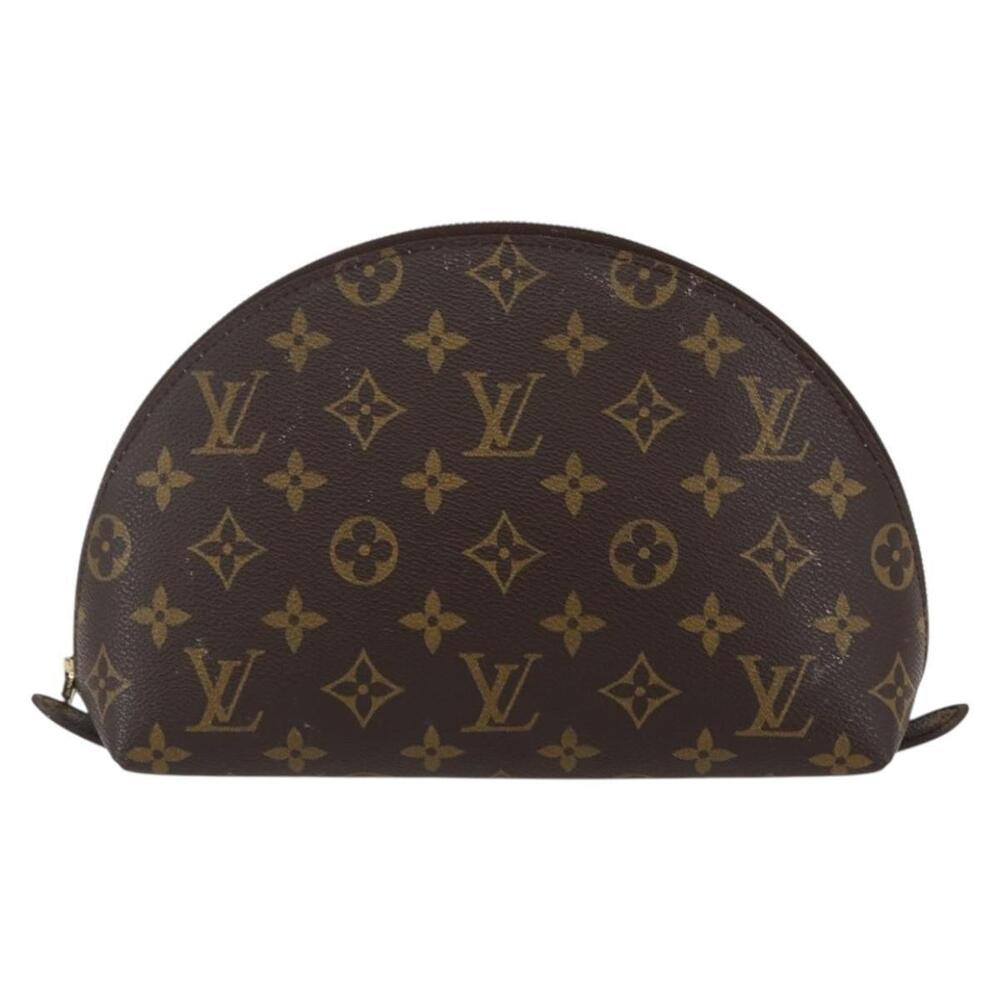 LOUIS VUITTON Monogram Trousse Demi Ronde Cosmetic Pouch M47520 LV Auth 144955 - Picture 13 of 16